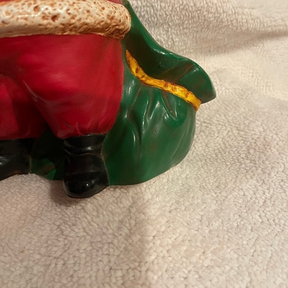 Festive Santa Claus Figurine - Red and Green - Picture 3 of 8